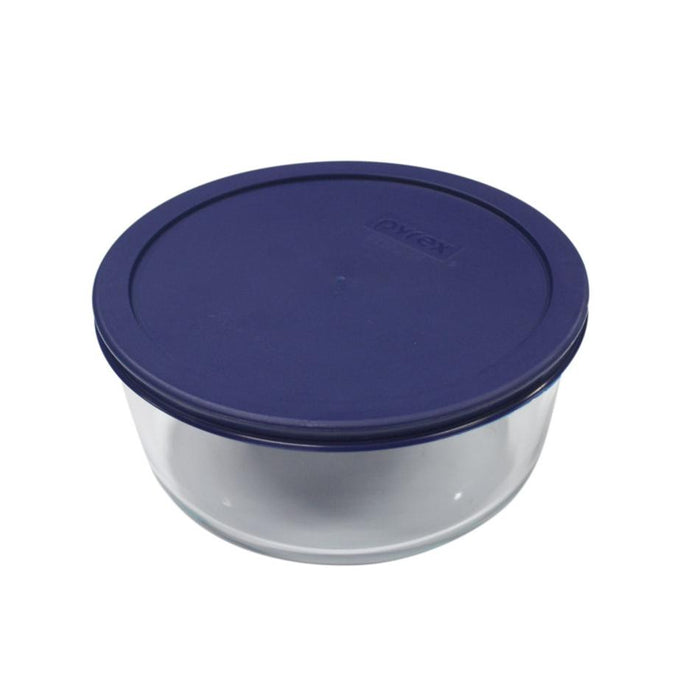 Pyrex Simply Store 7 Cup Round Container with Blue Lid 6017397