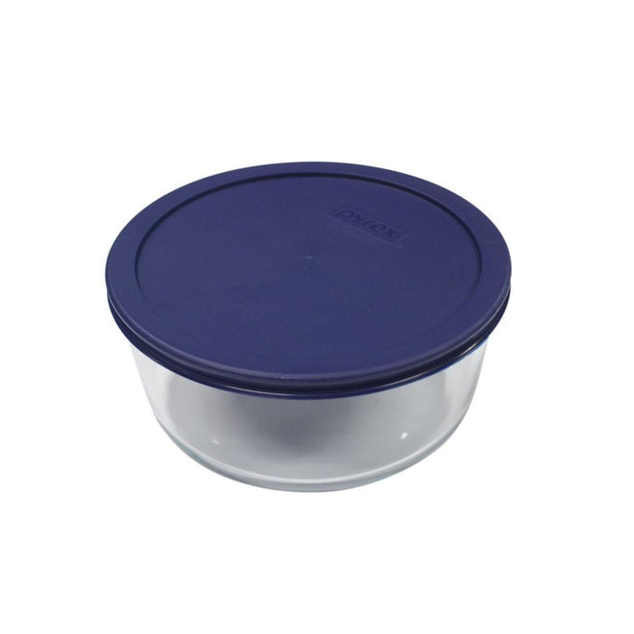Pyrex Simply Store 4 Cup Round Container with Blue Lid 6017398