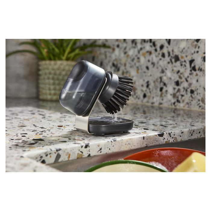 SinkTech Soap-dispensing palm brush with stainless-steel  storage stand_6