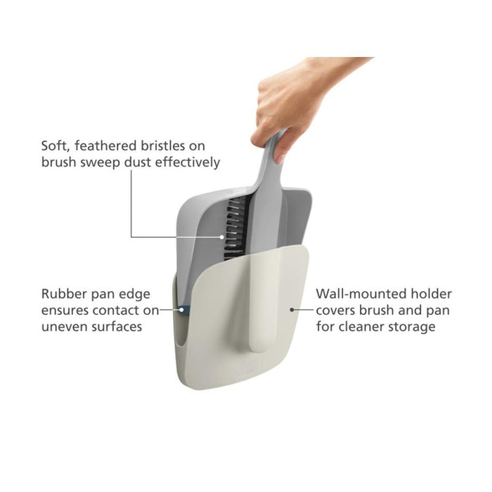 Joseph Joseph CleanTech wall-mounted dustpan & brush 65007_4