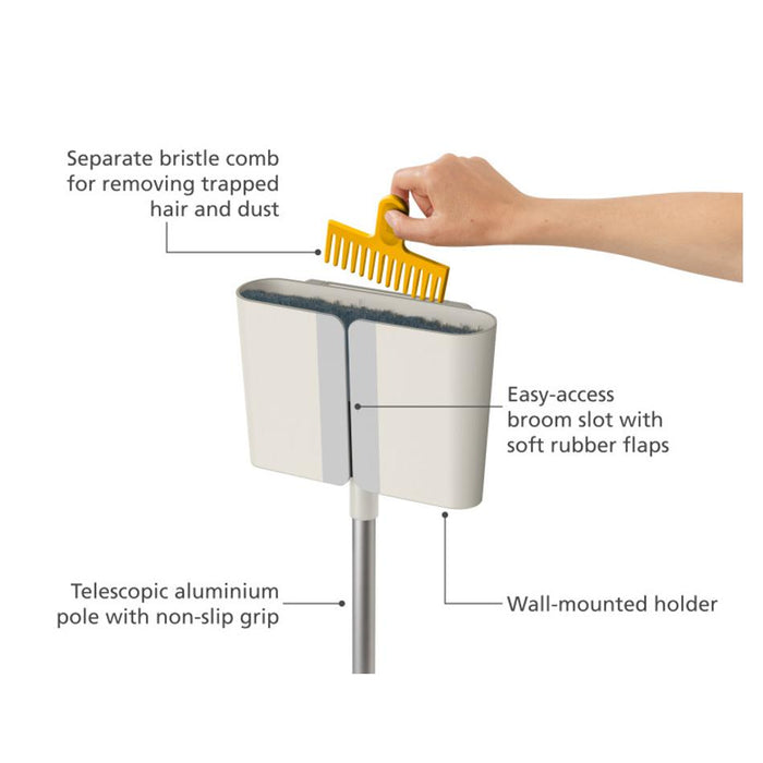 Joseph Joseph CleanTech Wall-Mounted Broom 65008_4