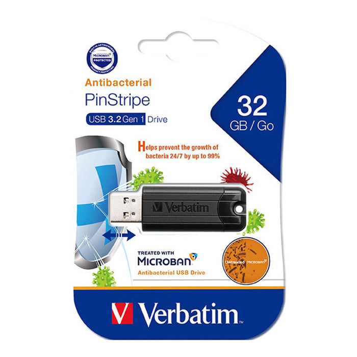 Verbatim Store N Go Microban Usb 3.2 32Gb Black 66775