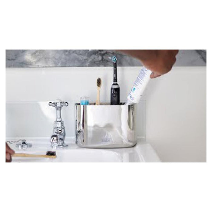 EasyStore Luxe Large Toothbrush Caddy - Stainless  Steel