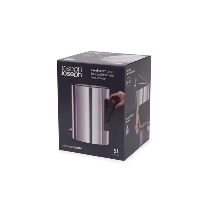 Joseph Joseph Luxe 5L Pedal Bin Stainless Steel 70596