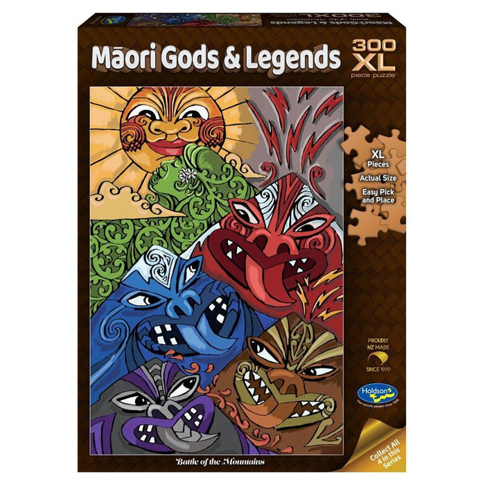 Puzzle - Māori Gods & Legends, 300pc XL (Battle of the Mountains)