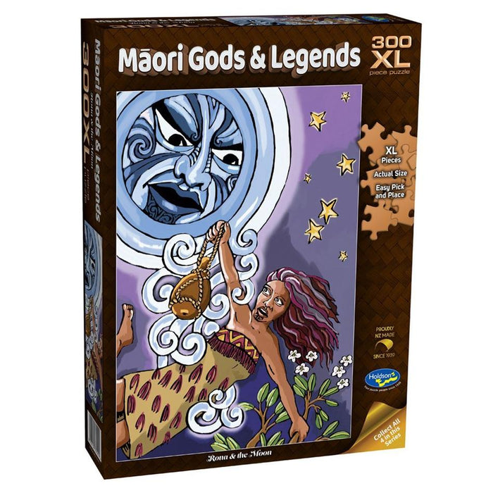 Holdson Puzzle - Māori Gods & Legends, 300pc XL (Rona & the Moon)