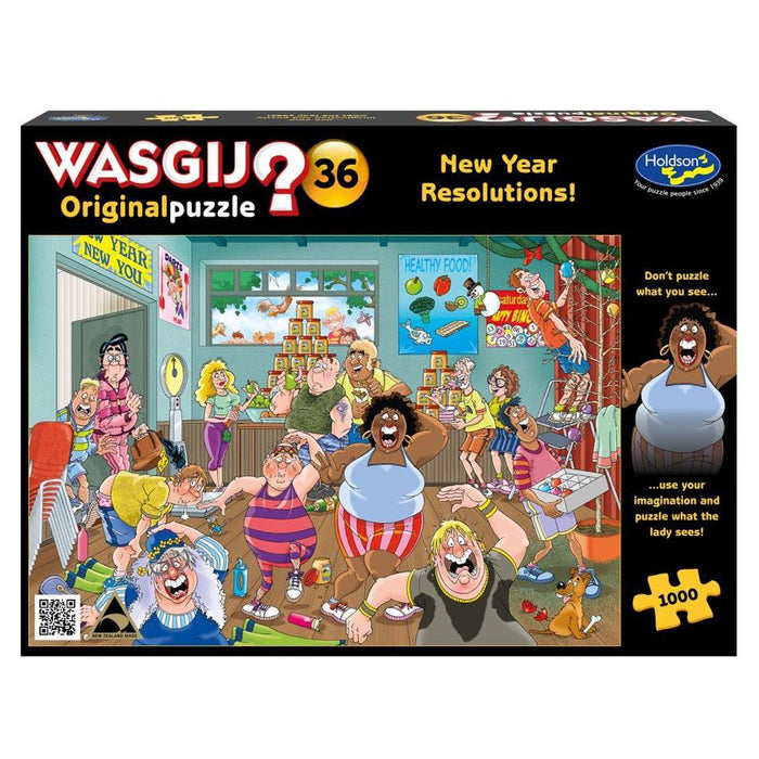 Holdson Puzzle - Wasgij Original 36, 1000pc (New Year Resolutions!)
