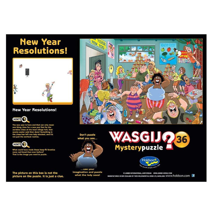 Holdson Puzzle - Wasgij Original 36, 1000pc (New Year Resolutions!)