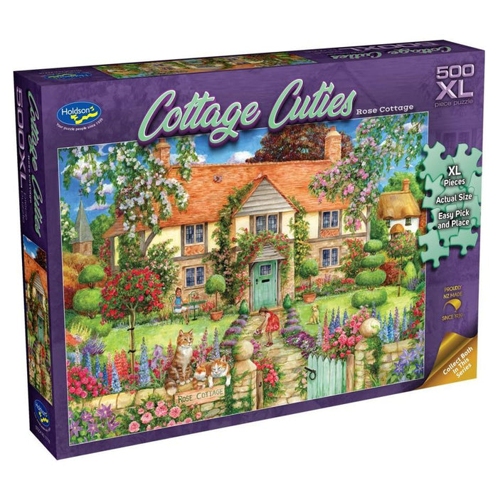Holdson Puzzle - Cottage Cuties 500pc XL (Rose Cottage) 77718