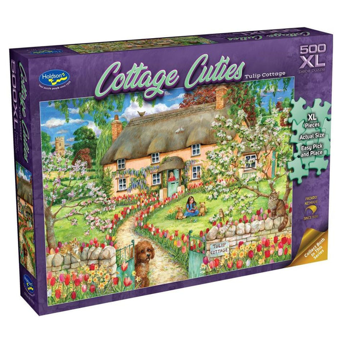Holdson Puzzle - Cottage Cuties 500pc XL (Tulip Cottage) 77719