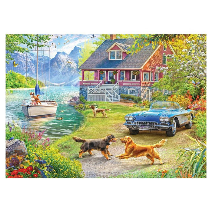 Holdson Puzzle - A Road Less Travelled, 1000pc (Summer Lake House)