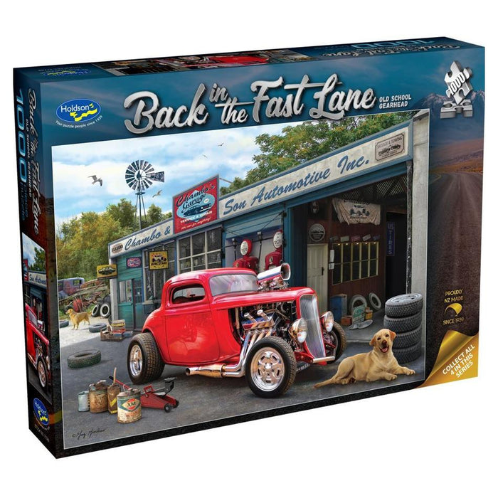 Holdson Puzzle - Back in the Fast Lane, 1000pc (Old School Gearhead)