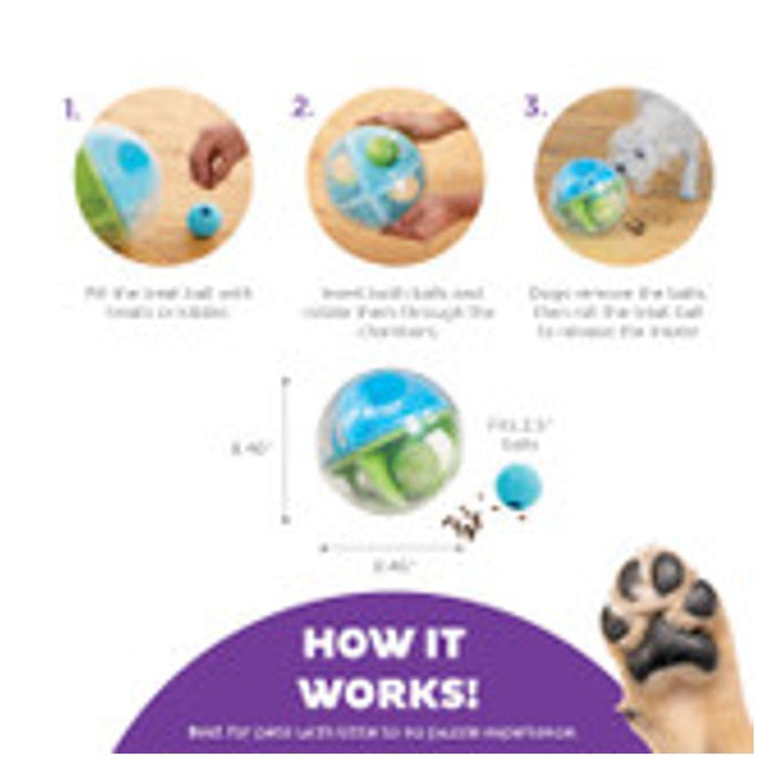 Nina Ottosson A-Maze Ball Dog Puzzle Treat Dispensing Toy | Outward Hound 4
