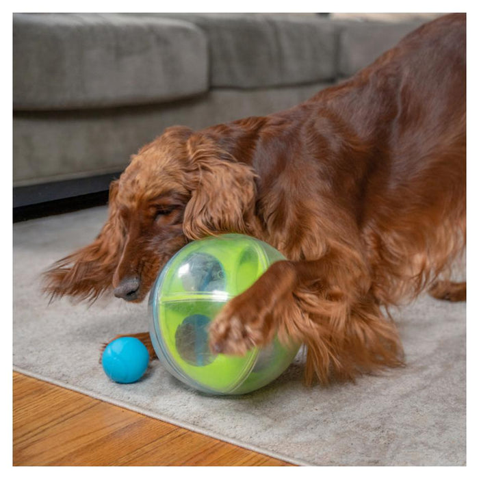 Nina Ottosson A-Maze Ball Dog Puzzle Treat Dispensing Toy | Outward Hound 2