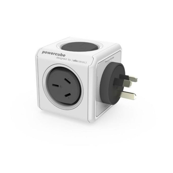 ALLOCACOC POWERCUBE OUTLET X 2 USB X 2 surge Grey_1