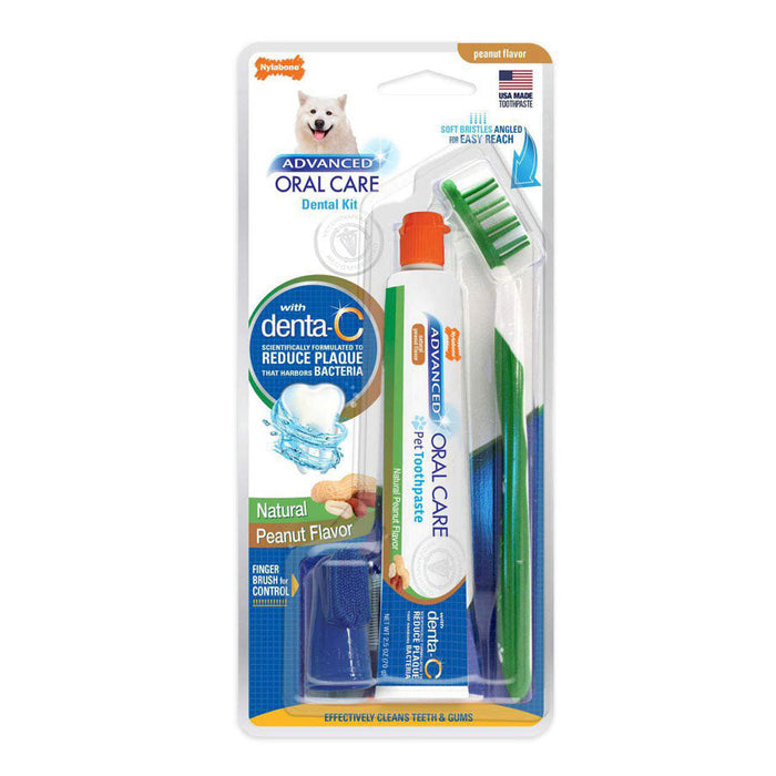 Advanced Oral Care Natural Dog Dental Kit | Nylabone 1
