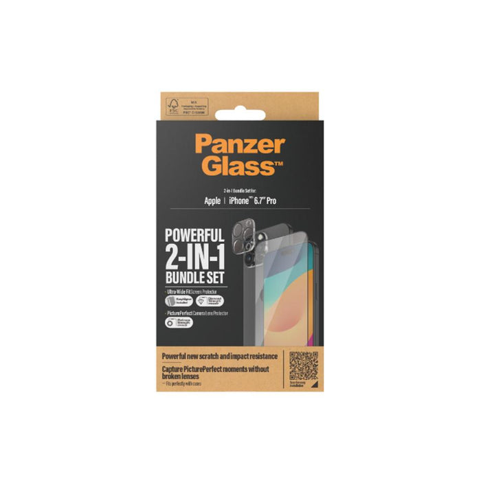 PanzerGlass 2 in 1 Protection Bundle iPhone 15 Pro Max B1137+2812