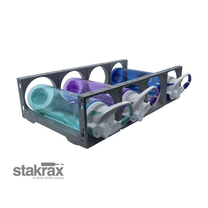 Winex Stakrax Wine Storage 4 Bottle Fridge Kit – Silver SX5004S