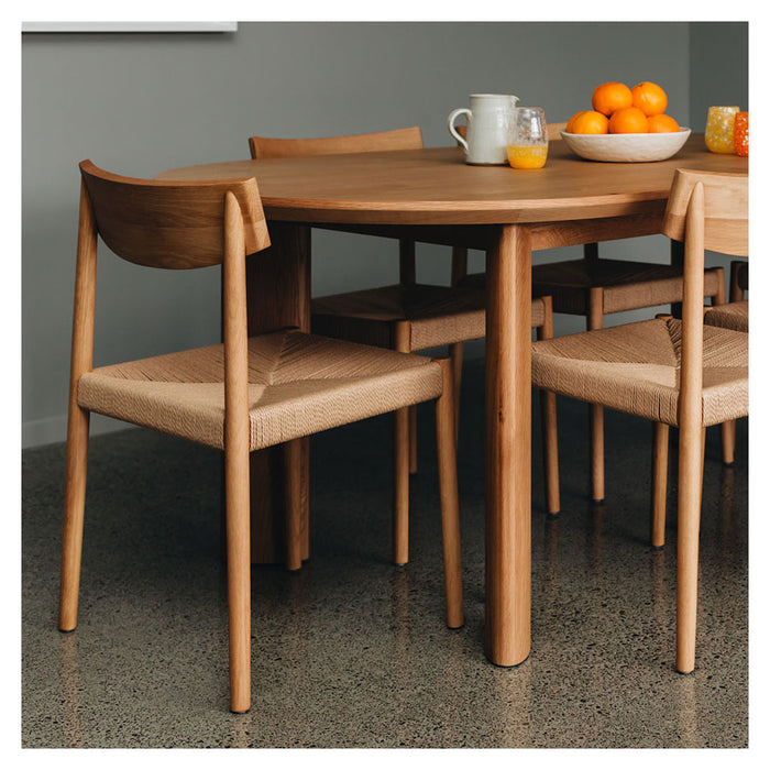Kontur and Ingrid Six Seat Dining Suite Natural Oak