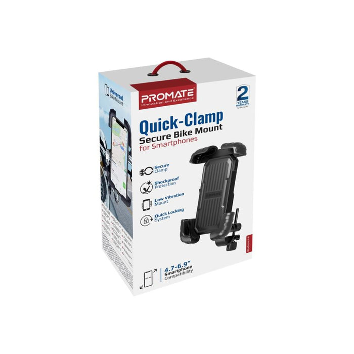 Promate Quick Mount Smartphone Bike Mount For 4.7-6.9" Devices.