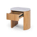 Furniture By Design Clover Natural Oak Bedside 1drw (Marble Top)_3