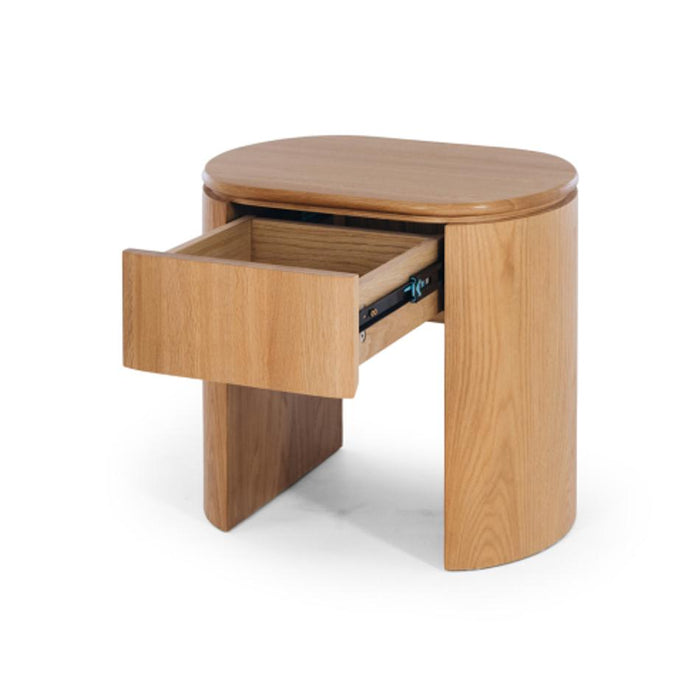 Furniture By Design Clover Natural Oak Bedside 1drw (Oak Top)_2
