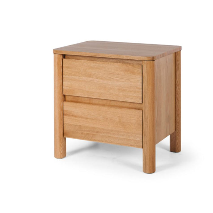 Furniture By Design Meiko Natural Oak Bedside 2drw BRMEBSTO_2