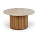 Rho Travertine Top Coffee Table 85rd (Natural Oak Base) BRMOONCOF12OT_1