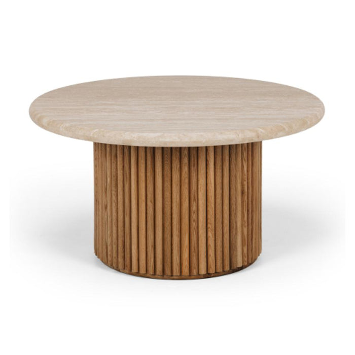Rho Travertine Top Coffee Table 85rd (Natural Oak Base) BRMOONCOF12OT_2