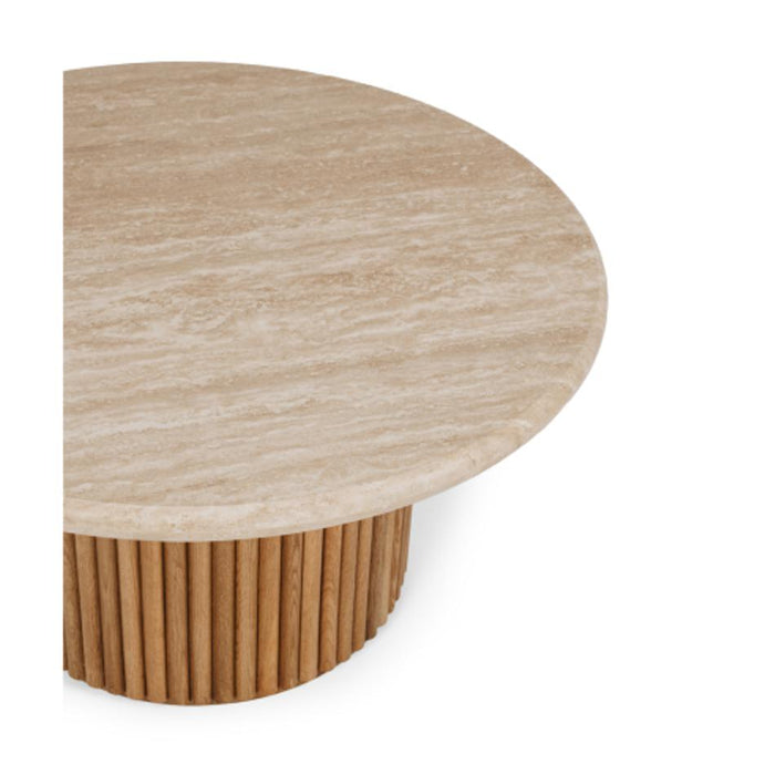 Rho Travertine Top Coffee Table 85rd (Natural Oak Base) BRMOONCOF12OT_4