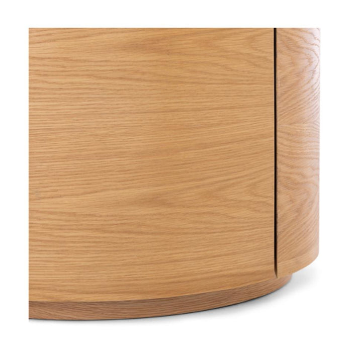 Furniture By Design Muse Natural Oak Bedside 2drw (Marble Top)_5