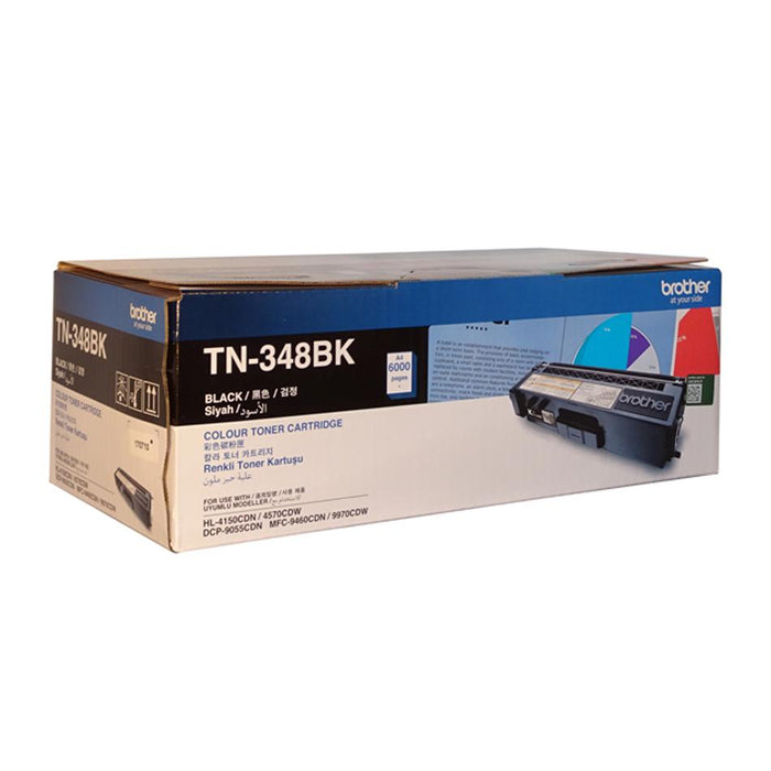Brother Tn-348Bk Black High Yield Toner Cartridge BTN348BK