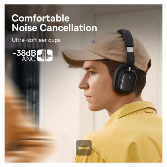Baseus Bowie H1i Noise-Cancellation Wireless Headphones Cluster Black_5