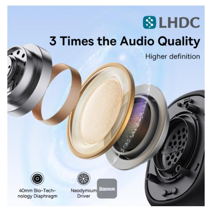 Baseus Bowie H1i Noise-Cancellation Wireless Headphones Cluster Black_8