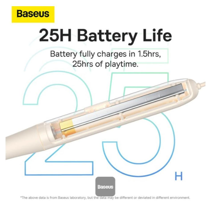 Baseus Bowie P1 Neckband Wireless Earphones Stellar White_4