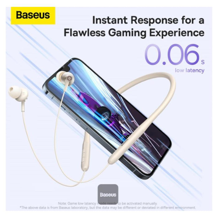 Baseus Bowie P1 Neckband Wireless Earphones Stellar White_5