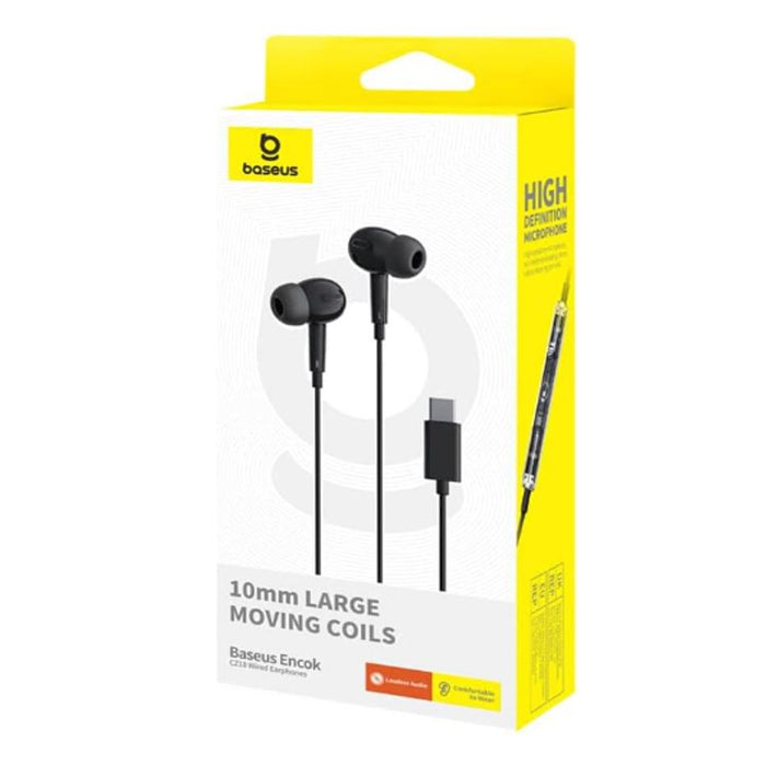 Baseus Encok CZ18 Wired Earphones - Black_8