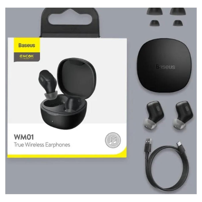 Baseus Encok True Wireless Earphones WM01 Black_4