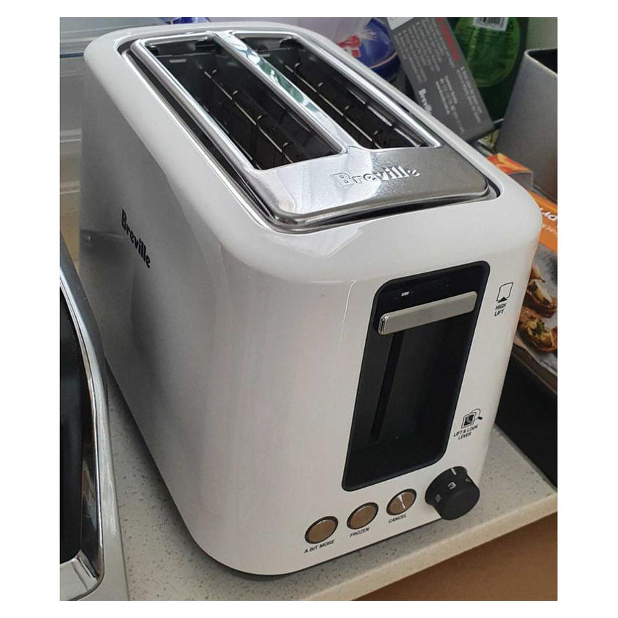 Breville Lift & Look Plus 2 Slice Toaster White BTA360WHT — Folders
