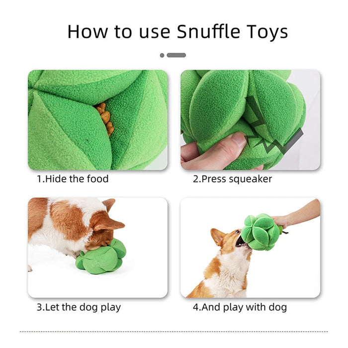 Doglemi Broccoli design dog snuffle toy 7
