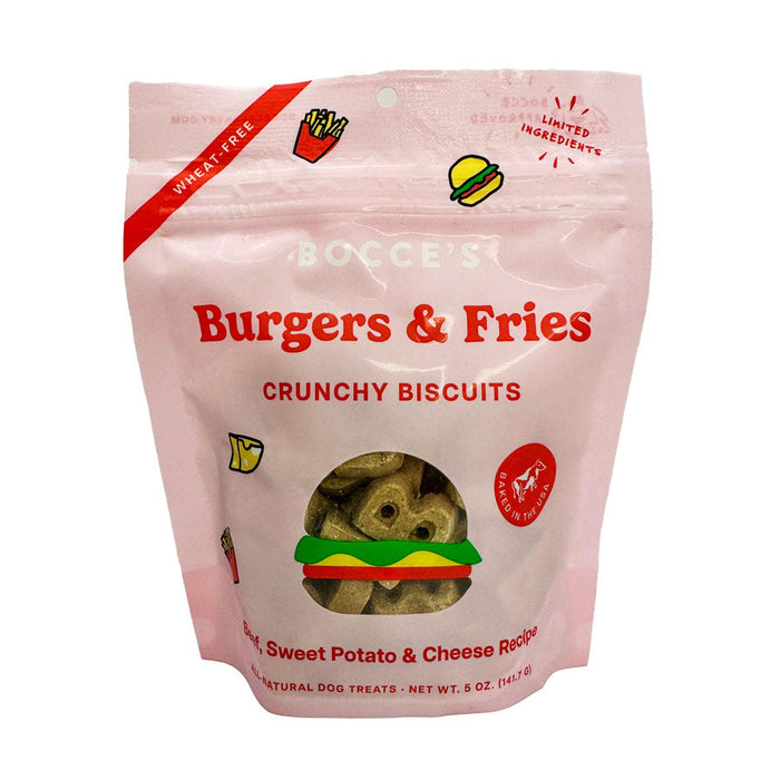 Burgers & Fries Crunchy Biscuits | Bocce's Bakery Dog Treats 1