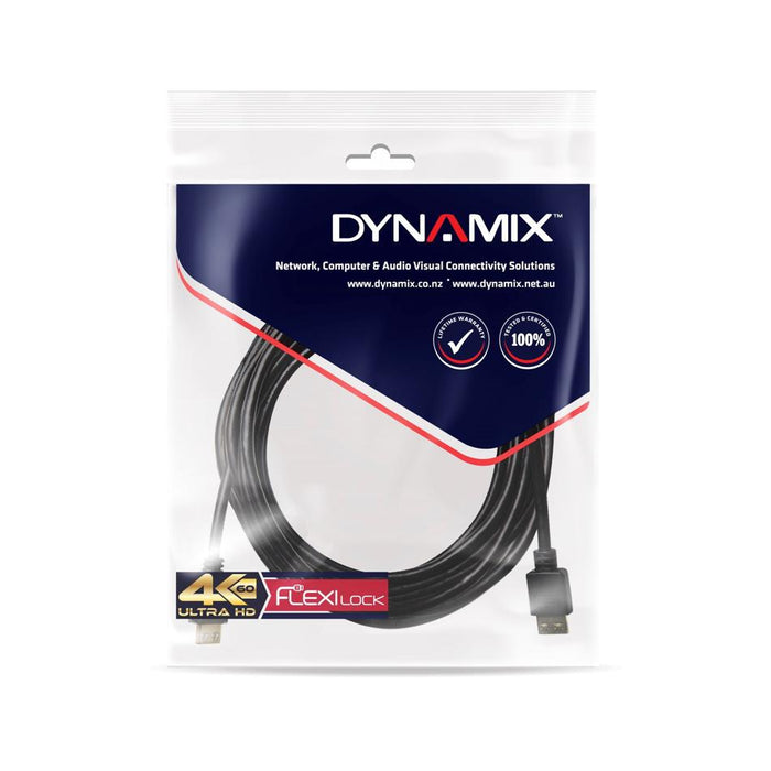 Dynamix 7.5M Hdmi High Speed 18Gbps Flexi Lock Cable C-HDMI2FL-7.5
