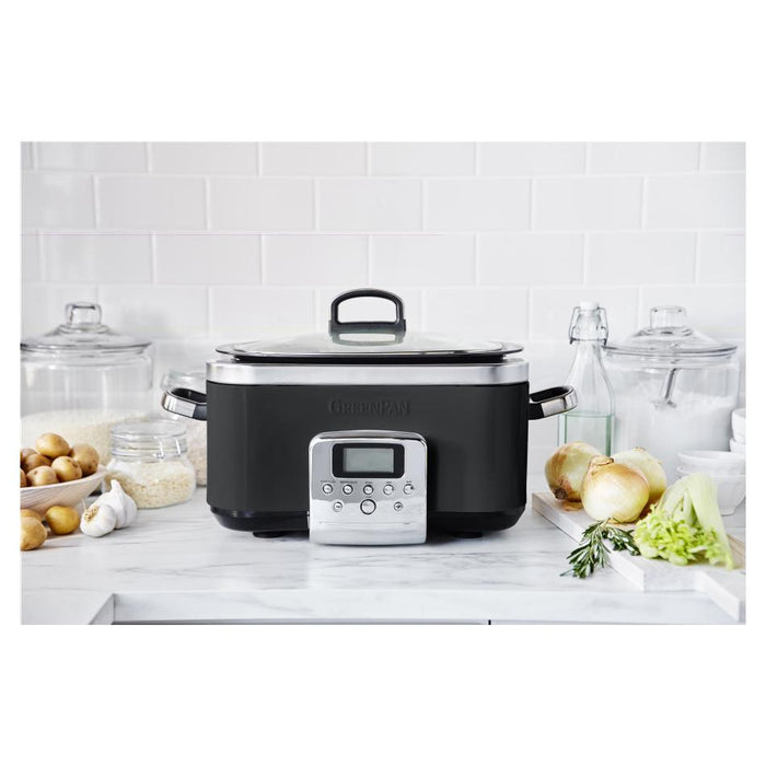 GreenPan Slow Cooker 6L  - Black CC005723