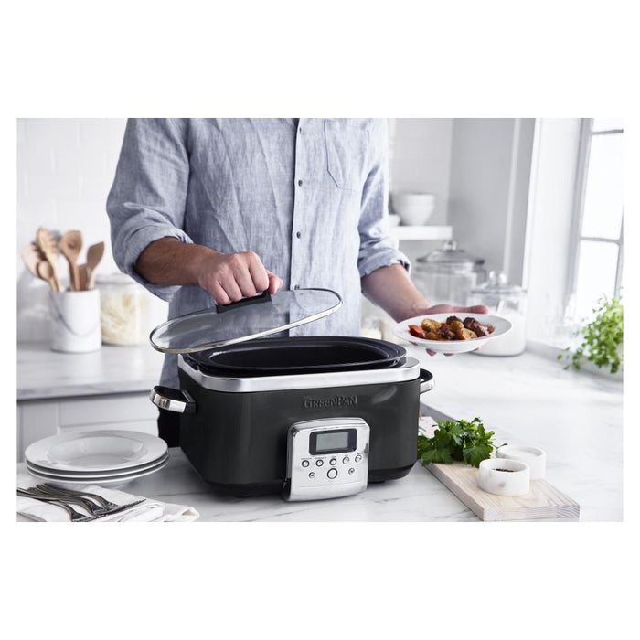 GreenPan Slow Cooker 6L  - Black CC005723