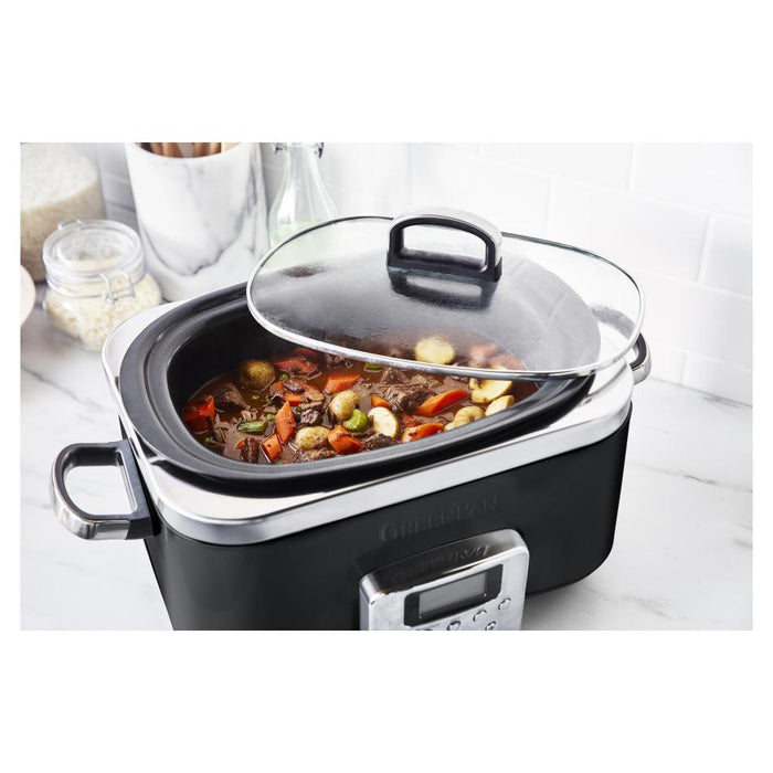 GreenPan Slow Cooker 6L  - Black CC005723