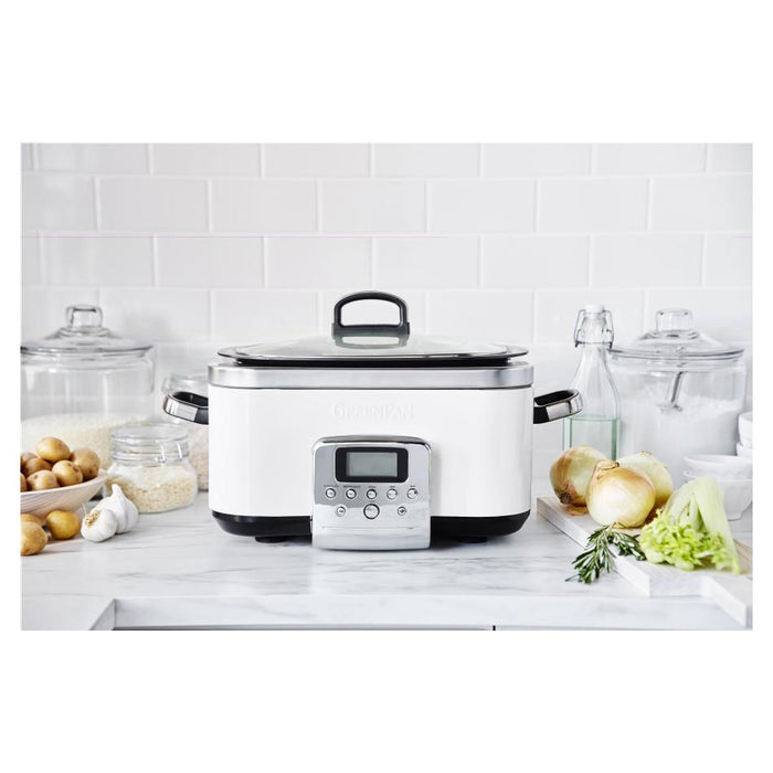 GreenPan Slow Cooker 6L  - Cloud Cream CC005724