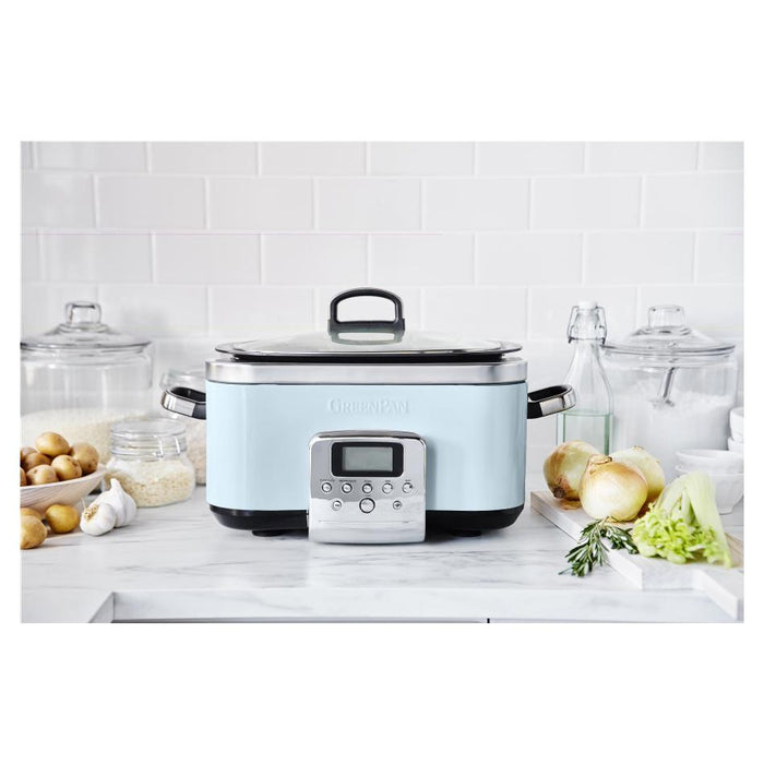 GreenPan Slow Cooker 6L  - Blue Haze CC005725