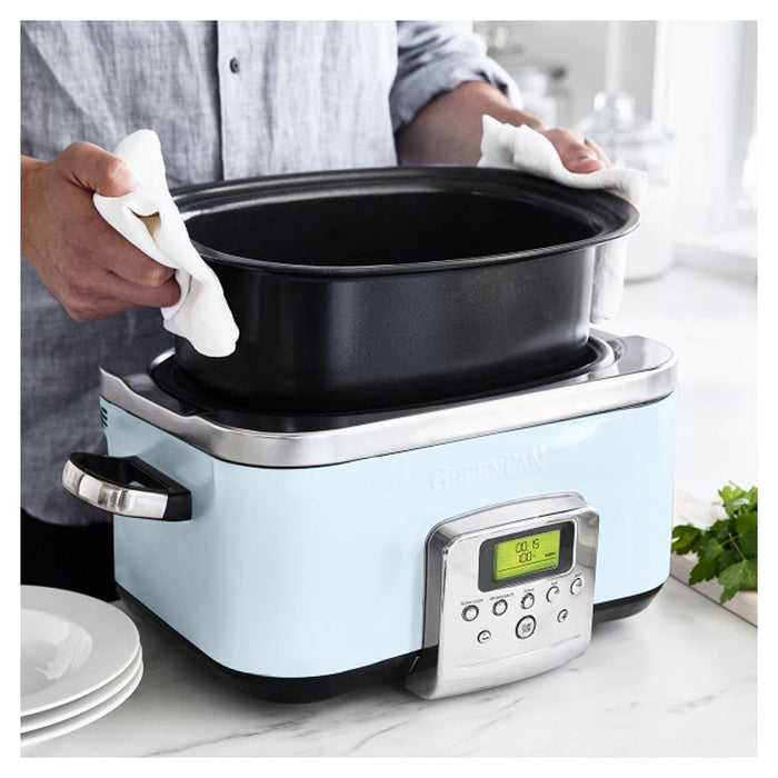 GreenPan Slow Cooker 6L  - Blue Haze CC005725