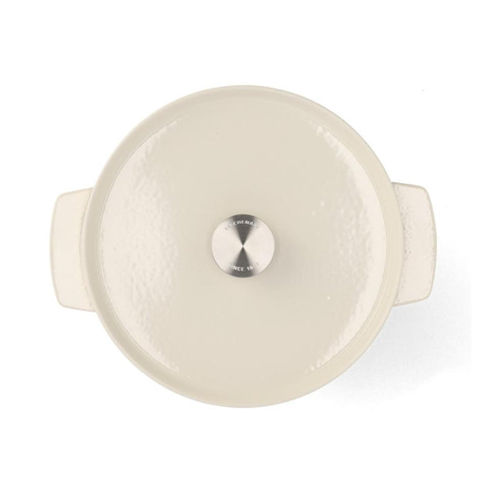 KitchenAid Almond Cream Covered Round Casserole 26cm/5.2L CC006059_3