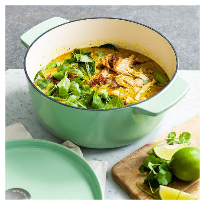 KitchenAid Pistachio Covered Round Casserole 26cm/5.2L CC007434_5